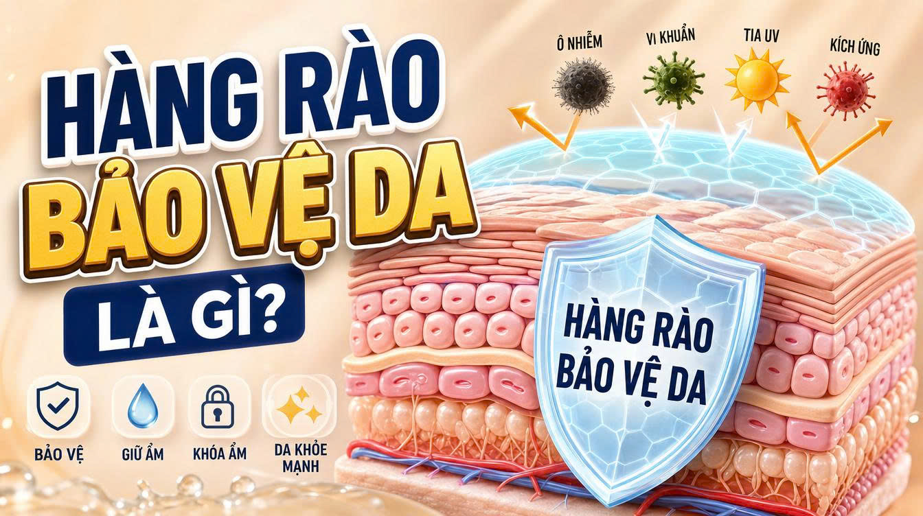 Ảnh mô phỏng hàng rào bảo vệ da